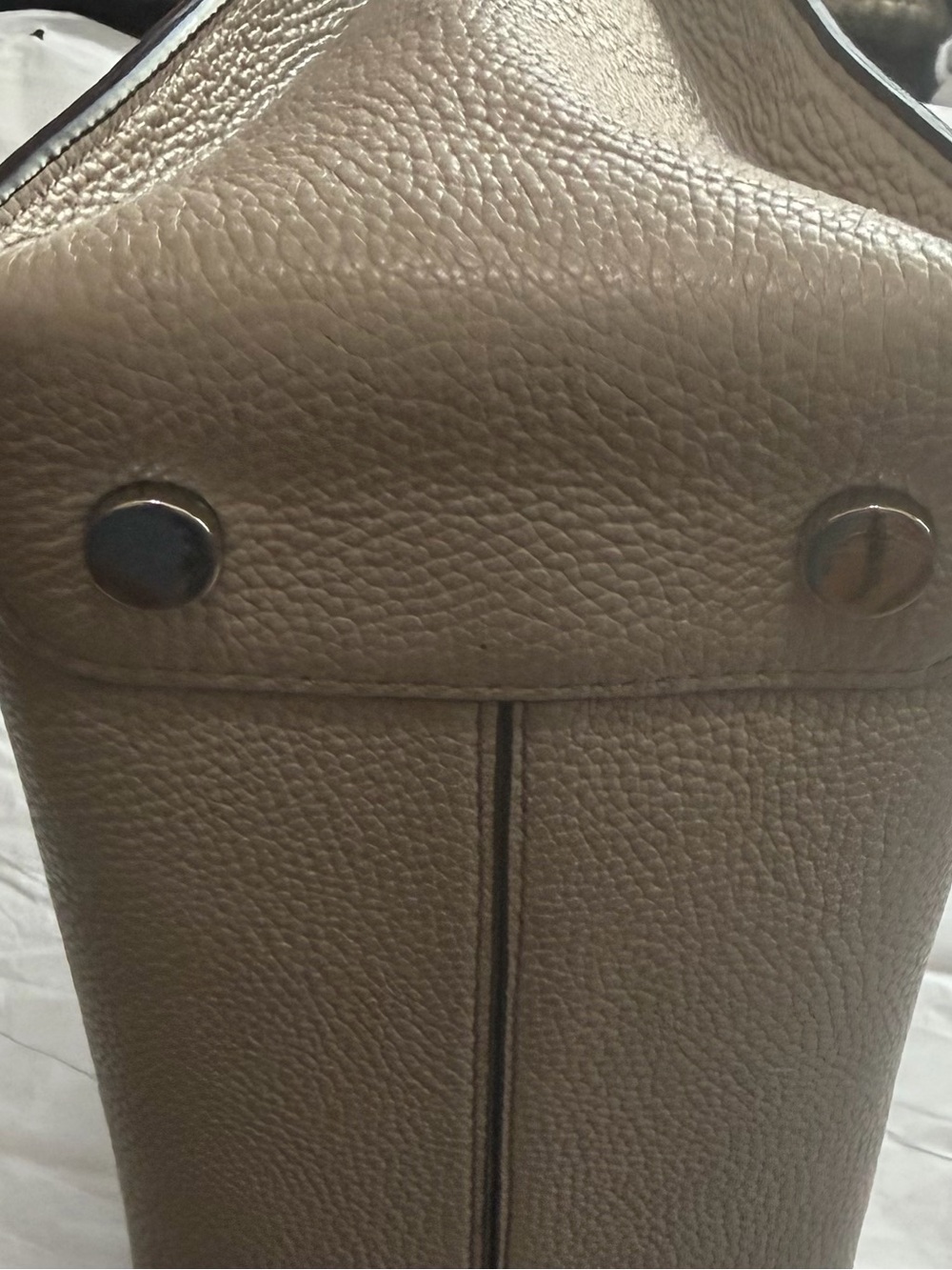 Michael Kors Top-Handle Satchel in Light Taupe with Scarf Accent - Picture 5 of 7